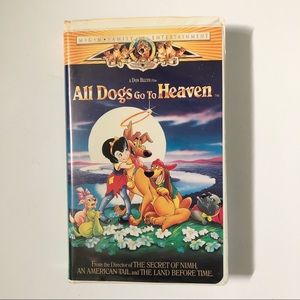All Dogs Go To Heaven Vhs Tape